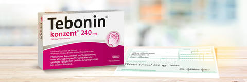 Tebonin® konzent® kann von Ärzten auf einem Grünem Rezept empfohlen werden 