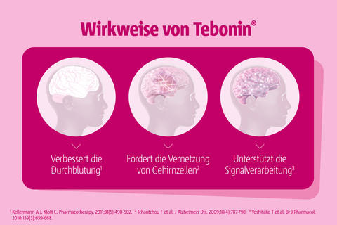 Grafik zur Wirkweise von Tebonin