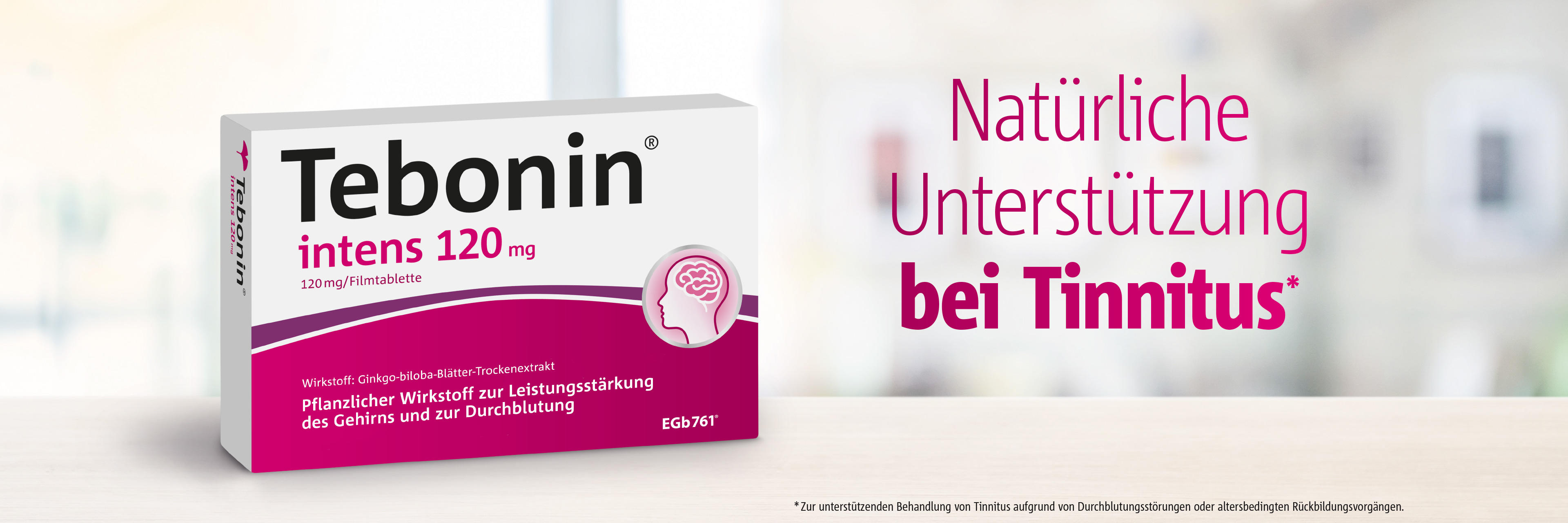 Startseite Produkte Tebonin® & Tinnitus